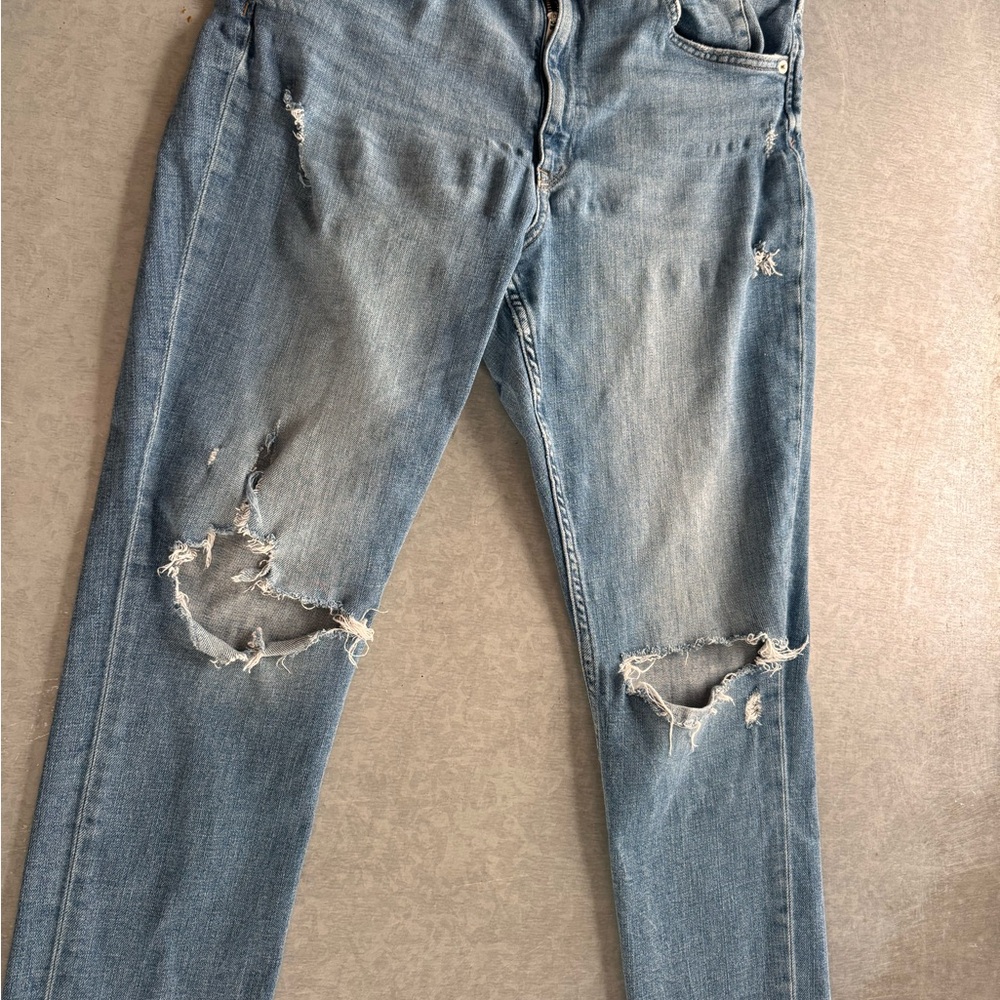 Distressed Light Blue Women's Jeans